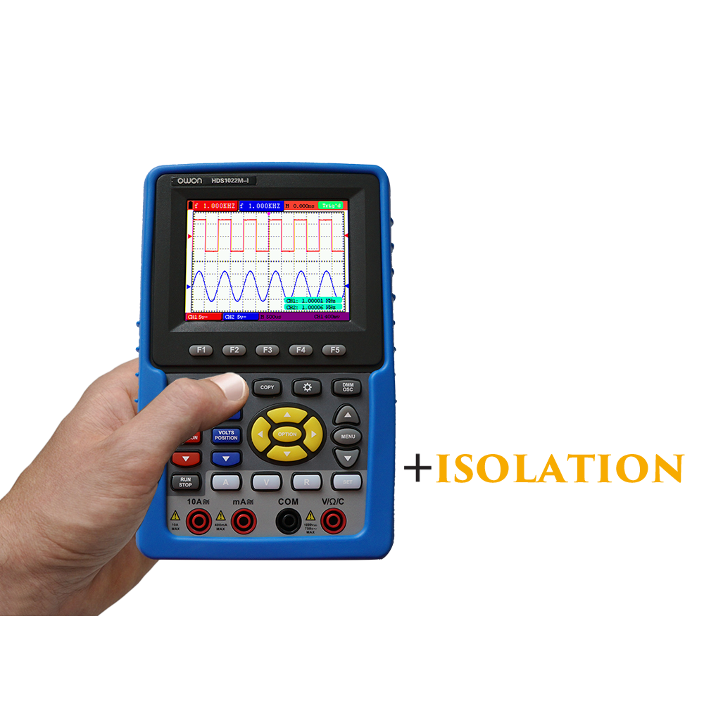 OWON HDS1022M-I handheld DSO with Channel Isolation(discontinued）
