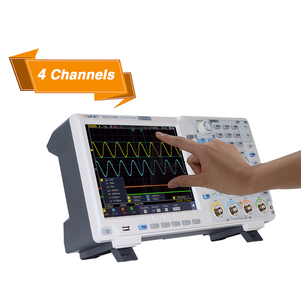 OWON XDS3000-E Series 4CH 8 / 14bit Touchscreen Digital Oscilloscope