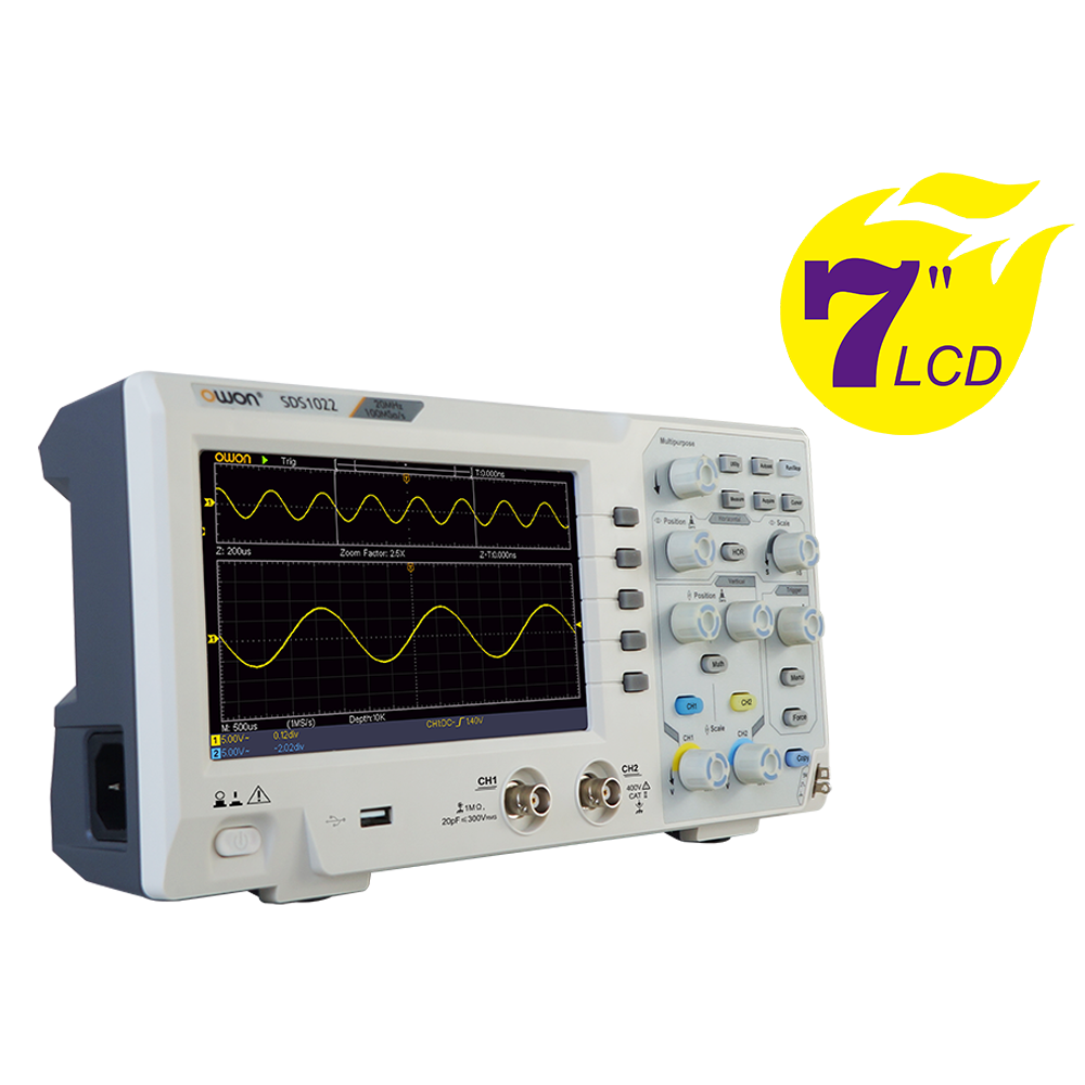 OWON SDS1000 2CH Series Super Economical Type Digital Oscilloscope