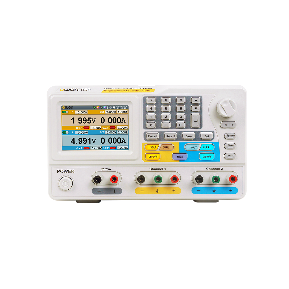 OWON 2-CH Output With 5V Fixed Programmable DC Power Supply