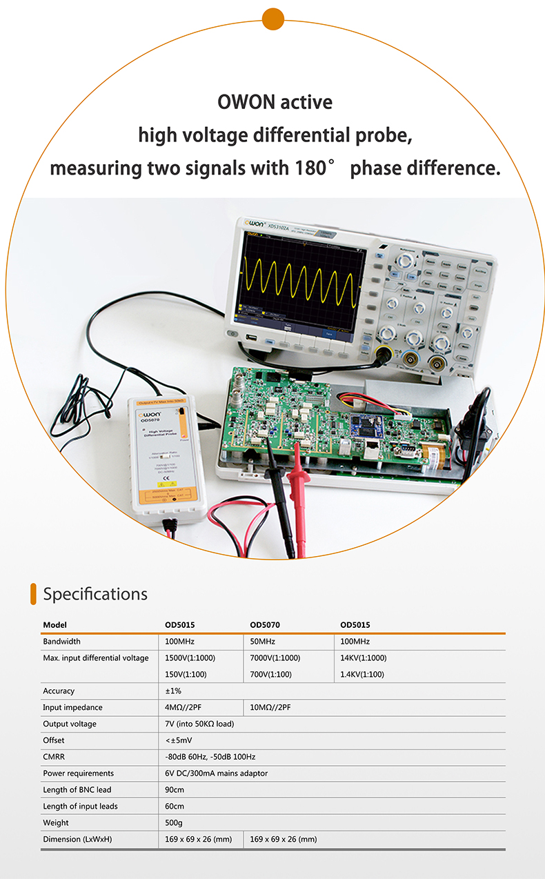 OWON OC5010 AC/DC Current Probe