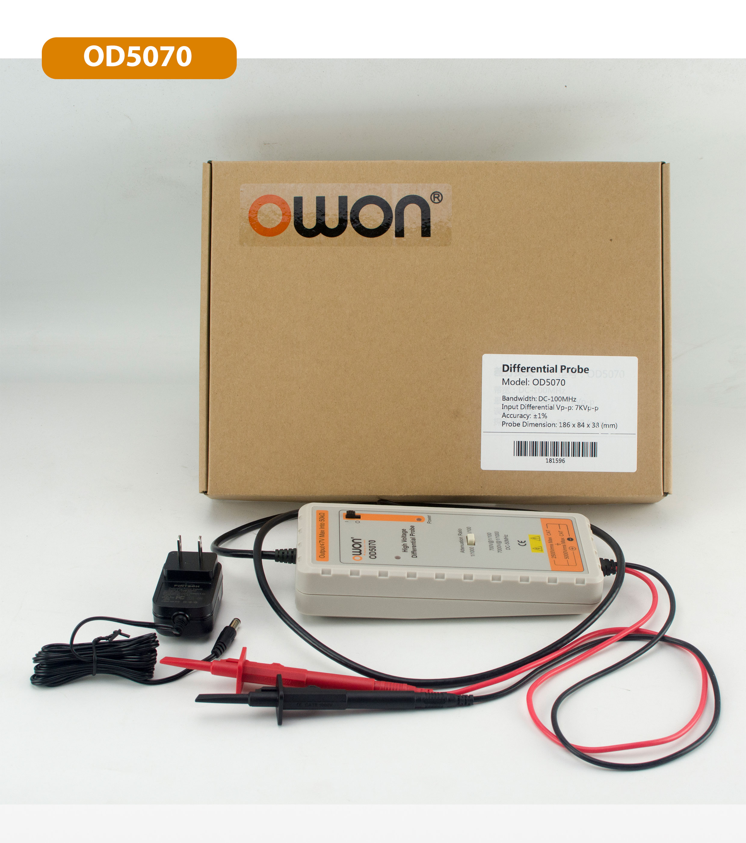 OWON OD5070 Active High Voltage Differential Probe